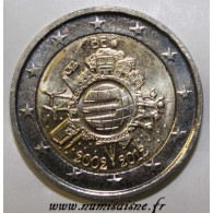 BELGIQUE - 2 EURO 2012 - 10 ANS DE L'EURO - SPL - Belgien