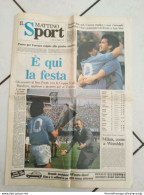 Br Giornale  Il Mattino E' Qui La Festa Coppa Uefa Maradona Careca 1989 - Libri