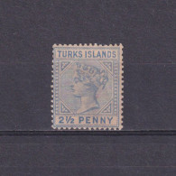 TURKS ISLANDS 1896, SG #65, Queen Victoria, NG - Turks & Caicos (I. Turques Et Caïques)