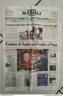 Br Giornale Il Mattino Napoli Piange La  Morte Di Papa Giovanni II - Magazines & Catalogs