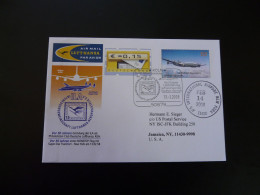 Lettre Vol Special Flight Cover Koln To ILA New York Lufthansa 2008 - Storia Postale