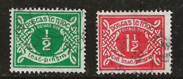 Irlande 1940-1953 N° Y&T : TT 5 Et 7 (fil. E) Obl. - Portomarken