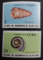 Coquillages Shells // Série Partielle Neuve ** MNH ; Cuba YT 1769 Et 1772 (1974) Cote 3.50 € - Unused Stamps