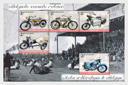 Belgium 2024 Belgium’s Iconic Motorcycles Stamp Sheetlet MNH - Unused Stamps