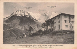 FRANCE - Mont Blanc - L'hôtel De Bellevue Et Le Chemin De Fer Du Mont Blanc - Carte Postale Ancienne - Chamonix-Mont-Blanc