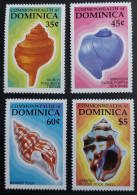 Coquillages Shells // Série Complète Neuve ** MNH ; Dominique 957/960 (1987) Cote 7.50 € - Dominique (1978-...)