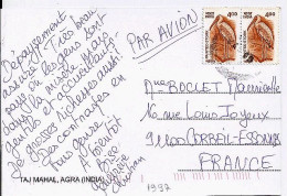 INDE N° S/CP.DE AGRA/1997 POUR LA FRANCE - Briefe U. Dokumente