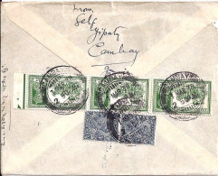 INDE ANGLAISE N° 117x2/149x3 S/L.DE CAMBAYA/7.3.38 POUR LA FRANCE - 1936-47  George VI