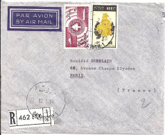 LIBAN N° PA124/PA155 S/L.REC.DE BEYROUTH/13.5.59 POUR LA FRANCE - Lebanon