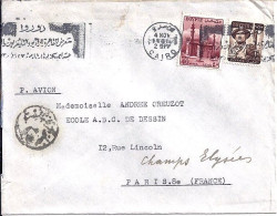 EGYPTE N° 321/315 S/L. DE LE CAIRE/4.11.61 POUR LA FRANCE - Lettres & Documents