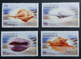 Coquillages Shells // Série Complète Neuve ** MNH ; Dominique 3068/3071 (2004) Cote 5.50 € - Dominique (1978-...)