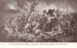 PEINTURES & TABLEAUX - Lionel Royer - La Charge Des Zouaves Pontificaux à Loigny 1870 - Carte Postale Ancienne - Paintings