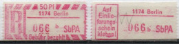 DDR Einschreibemarke Berlin SbPA Postfrisch, EM2B-1174bI(1) Gt - Aangetekende Etiketten