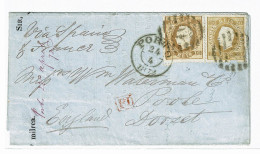 Portugal, 1872, # 37, For England - Covers & Documents