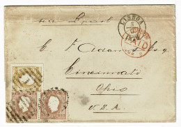 Portugal, 1878, # 38..., For USA - Cartas & Documentos