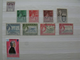 Lot 10 Stamps British Virgin Islands 1904 EVII 3d Dull Purple & Black, Wmk. Multiple Crown CA,  SG 58 (WI) 1938/47 KGVI - Iles Vièrges Britanniques