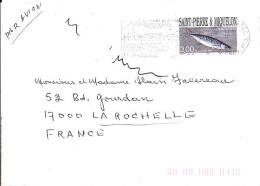 SPM N° 646 S/L.DE ST PIERRE/16.1.98  POUR LA FRANCE  - Brieven En Documenten