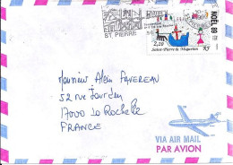 SPM N° 512 S/L.DE ST PIERRE/10.1.90  POUR LA FRANCE  - Lettres & Documents