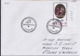 SPM N° 500 S/L DE ST PIERRE/PHILEXFRANCE/7-17.07.89 - Cartas & Documentos