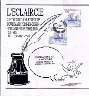 SPM N° 492x2 S/BANDE JOURNAL DE ST PIERRE/1988-89  POUR LA FRANCE  - Storia Postale