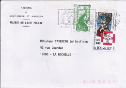 SPM N° 483/491 S/L.DE ST PIERRE/1989  POUR LA FRANCE  - Briefe U. Dokumente