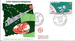 SPM N° PA 35 S/L. 1° JOUR DU 23.5.66 - Storia Postale