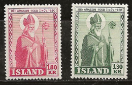 Islande 1950 N° Y&T : 234 Et 235 * - Nuevos