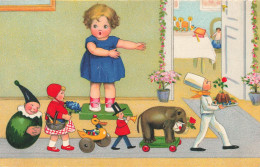 ENFANTS - Autres & Non Classés - Un Enfant - Des Jouets - Carte Postale Ancienne - Sonstige & Ohne Zuordnung