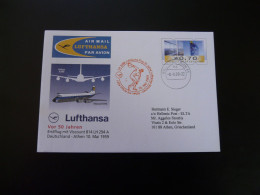 Premier Vol First Flight Munchen Athens Airbus A380 Lufthansa 2009 - Erst- U. Sonderflugbriefe