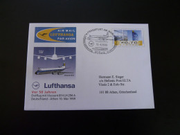 Premier Vol First Flight Frankfurt Athens Airbus A380 Lufthansa 2009 - Erst- U. Sonderflugbriefe