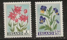 Islande 1958 N° Y&T : 281 Et 282 * - Nuevos