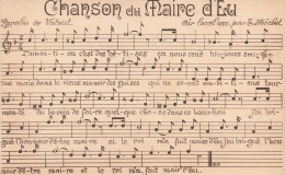 FRANCE - Une Chanson Du Maire D'Eu - Partition De Musique - Paroles - Carte Postale Ancienne - Eu