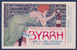 CPA Publicité Byrrh Concours Non Circulé Femme Woman Art Nouveau Raphaël Kirchner - Advertising