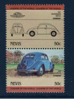 Nevis, YV , Mi 198, 199, SG 207, 208, Volkswagen Beetle, 1947 - Anguilla (1968-...)