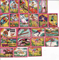 20 Dutch Matchbox Labels, HEMA SPORT Serie 1 - 20, Lucifers, Holland, Netherlands - Boites D'allumettes - Etiquettes