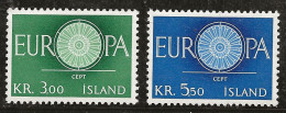 Islande 1960 N° Y&T : 301 Et 302 * - Ungebraucht