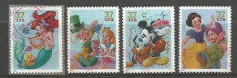 USA 2005 The Art Of Disney SC.#3912/15 - Cpl 4v Set In VFU Condition - Bandes & Multiples