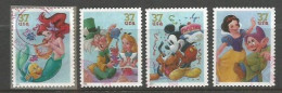 USA 2005 The Art Of Disney SC.#3912/15 - Cpl 4v Set In VFU Condition - Blocchi & Strisce