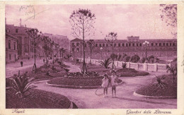 ITALIE - Napoli - Giardini Della Litoranea - Fillettes Jouant Au Cerceau  - Carte Postale Ancienne - Napoli