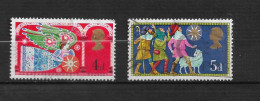 GRANDE  BRETAGNE " N°   579/80  " NOËL " - Used Stamps