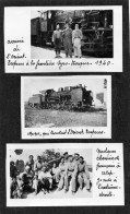 3 Reproductions De Photos  - Train  L' Orient Express - Cheminots Français à Alep En Syrie En 1940 - Trains
