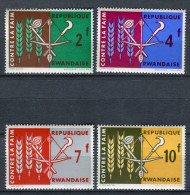 Ruanda 1963. Yvert 33-36 ** MNH. - Unused Stamps