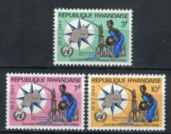 Ruanda 1964. Yvert 67-69 ** MNH. - Ongebruikt