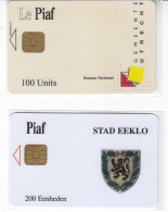 LOT De Cartes De UTRECHT Dos Blanc  Et De EEKLO  Date 10.2001  2000ex - Cartes De Stationnement, PIAF