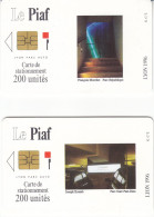 LOT De 2 PIAF DE LYON Date 1996  200 Unités Sans Tirage - Parkkarten