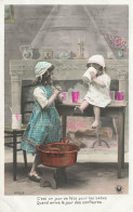 ENFANTS - Deux Fillettes Dans La Cuisine - C'est Un Jour De Fête ... Le Jour Des Confitures - Carte Postale Ancienne - Autres & Non Classés