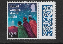 GB 2023 QE Ll CHRISTMAS BARCODE £2.20 - Used Stamps