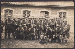 CARTE PHOTO SOLDATS Armés D' OSTENDE Et BREDENE à BEVERLOO - BOURG LEOPOLD - LEOPOLDSBURG - 1 Identifié ! - Altri & Non Classificati