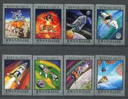 Rwanda 1970. Yvert 384-91 ** MNH. - Unused Stamps