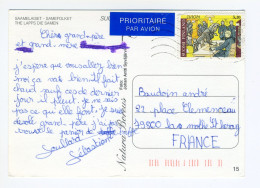 CP Finlande Pour France - Saamelaiset - Timbre 1996 - Used Stamps